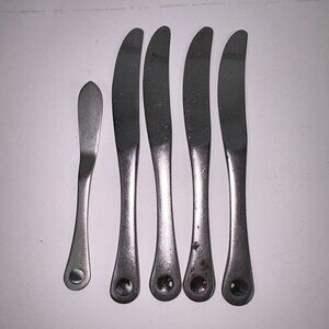 Robert Welch Pendulum Stainless Steel Assorted Dinner Knives Satin Frosted